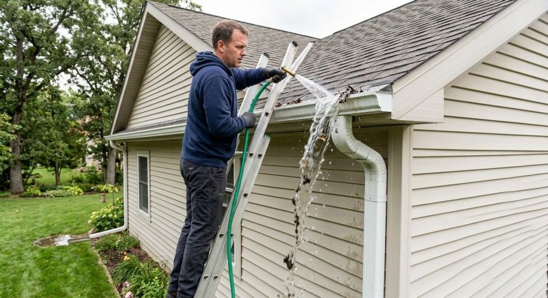 Downspout Snaking in Longmont, CO