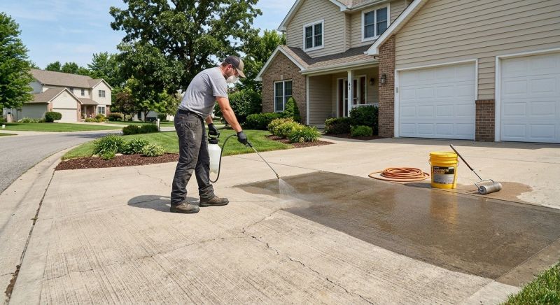 Concrete Driveway Sealing in Puyallup, WA